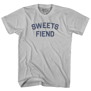 Sweets Fiend Adult Cotton T-Shirt - Cool Grey