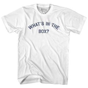 What'S In The Box Adult Cotton T-Shirt - White