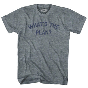 What'S The Plan Youth Tri-Blend T-Shirt - Athletic Grey What'S The Plan Youth Tri-Blend T-Shirt - Athletic Grey