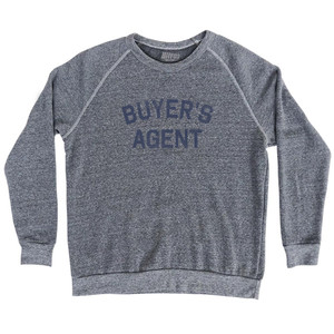 Buyer's Agent Adult Tri-Blend Sweatshirt - Athletic Grey
