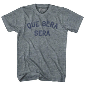 Que Sera Sera Youth Tri-Blend T-shirt - Athletic Grey