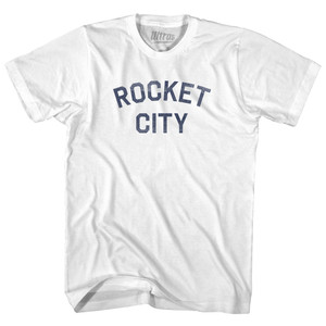 Rocket City Adult Cotton T-shirt - White