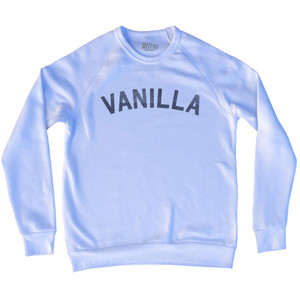 Vanilla Adult Tri-Blend Sweatshirt - White