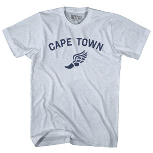 Cape Town Running Track Winged Foot Adult Tri-Blend T-shirt - Athletic White Cape Town Running Track Winged Foot Adult Tri-Blend T-shirt - Athletic White