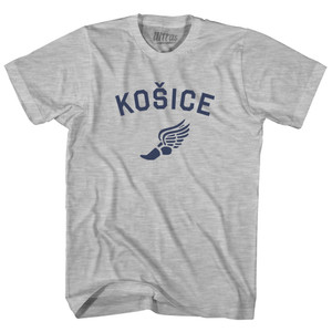 Kosice Running Track Winged Foot Youth Cotton T-shirt - Grey Heather Kosice Running Track Winged Foot Youth Cotton T-shirt - Grey Heather