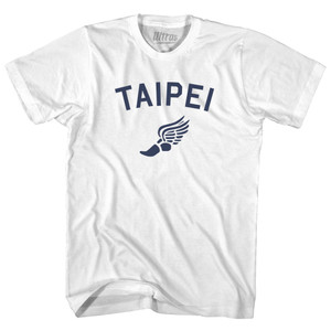Taipei Running Track Winged Foot Youth Cotton T-shirt - White Taipei Running Track Winged Foot Youth Cotton T-shirt - White