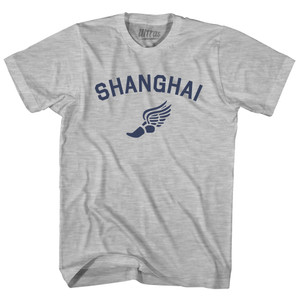 Shanghai Running Track Winged Foot Youth Cotton T-shirt - Grey Heather Shanghai Running Track Winged Foot Youth Cotton T-shirt - Grey Heather