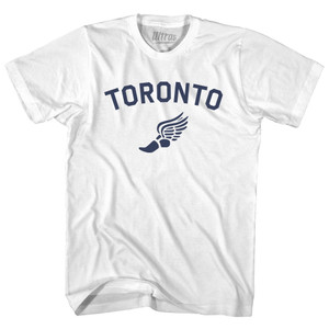 Toronto Running Track Winged Foot Youth Cotton T-shirt - White Toronto Running Track Winged Foot Youth Cotton T-shirt - White