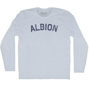 Albion Adult Tri-Blend Long Sleeve T-shirt - Athletic White