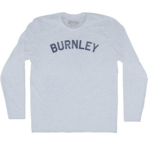 Burnley Adult Tri-Blend Long Sleeve T-shirt - Athletic White