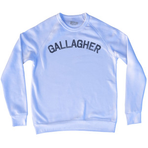 GALLAGHER Adult Tri-Blend Sweatshirt - White