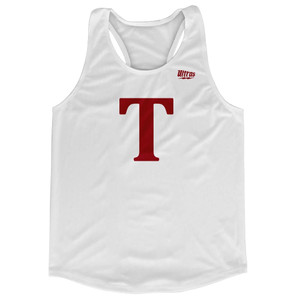Torrance T Zamperini White Running Racerback Singlet Track Top - White Torrance T Zamperini White Running Racerback Singlet Track Top - White