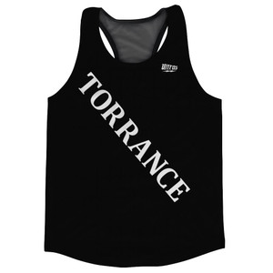 Torrance Zamperini Black Running Racerback Singlet Track Top - Black Torrance Zamperini Black Running Racerback Singlet Track Top - Black