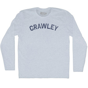 Crawley Adult Tri-Blend Long Sleeve T-shirt - Athletic White