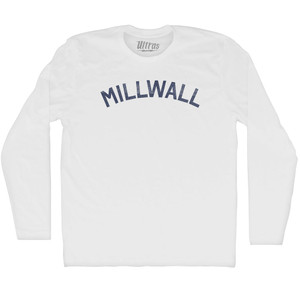 Millwall Adult Cotton Long Sleeve T-shirt - White