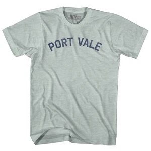 Port Vale Adult Tri-Blend T-shirt - Athletic Cool Grey