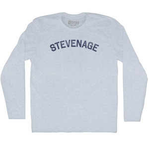 Stevenage Adult Tri-Blend Long Sleeve T-shirt - Athletic White