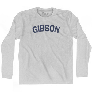 GIBSON Adult Cotton Long Sleeve T-shirt - Grey Heather