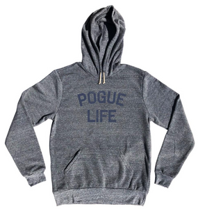 ADULT LARGE- Pogue Life Tri-Blend Hoodie - Athletic Grey- Final Sale Z11