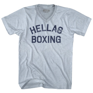 Hellas Boxing Adult Tri-Blend V-neck T-shirt ULT-248099