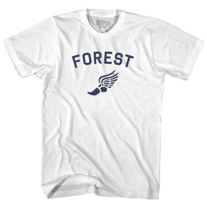 Forest Running Track Winged Foot-Youth Cotton T-shirt - White