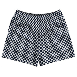 Checkerboard Half Inch Blue Navy and White Rugby Shorts Made In USA Checkerboard Half Inch Blue Navy and White Rugby Shorts Made In USA