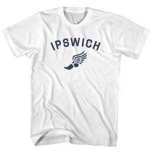 Ipswich Running Track Winged Foot Youth Cotton T-shirt - White