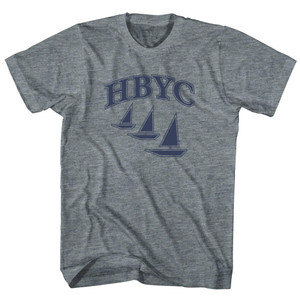 HBYC Hermosa Beach Yacht Club Adult Tri-Blend T-shirt - Athletic Grey