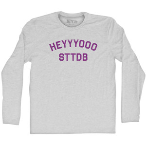 Heyyyooo STTDB Adult Cotton Long Sleeve T-shirt - Grey Heather