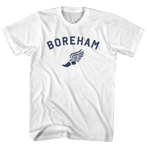 Boreham Running Track Winged Foot Adult Cotton T-shirt - White