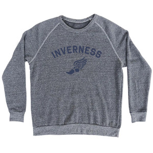 Inverness Running Track Winged Foot Adult Tri-Blend Sweatshirt - Athletic Grey Inverness Running Track Winged Foot Adult Tri-Blend Sweatshirt - Athletic Grey