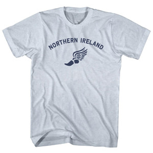 Northern Ireland Running Track Winged Foot Adult Tri-Blend T-shirt - Athletic White Northern Ireland Running Track Winged Foot Adult Tri-Blend T-shirt - Athletic White