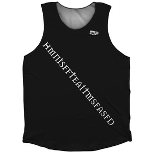 One Last Breath HMNISFFTEAITMSFASFD Athletic Tank Top - Black
