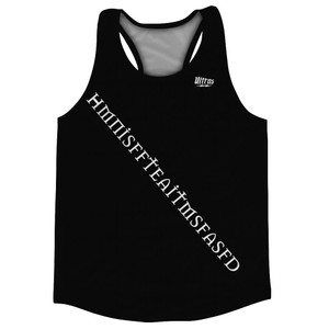 One Last Breath HMNISFFTEAITMSFASFD Running Racerback Singlet - Black One Last Breath HMNISFFTEAITMSFASFD Running Racerback Singlet - Black
