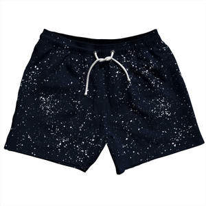 Super Fly Pattern Blue Navy Almost Black and White 5" Swim Shorts Made in USA - Blue Navy Almost Black and White Super Fly Pattern Blue Navy Almost Black and White 5" Swim Shorts Made in USA - Blue Navy Almost Black and White