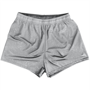 Super Fly Pattern Grey Medium and White Womens & Girls Sport Shorts End Made In USA - Grey Medium and White Super Fly Pattern Grey Medium and White Womens & Girls Sport Shorts End Made In USA - Grey Medium and White