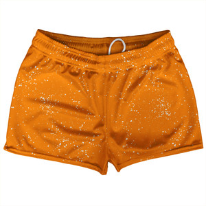 Super Fly Pattern Orange Tennessee and White Shorty Short Gym Shorts 2.5" Inseam Made In USA - Orange Tennessee and White Super Fly Pattern Orange Tennessee and White Shorty Short Gym Shorts 2.5" Inseam Made In USA - Orange Tennessee and White