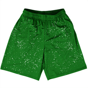 Super Fly Pattern Green Kelly and White Basketball Practice Shorts Made In USA - Green Kelly and White Super Fly Pattern Green Kelly and White Basketball Practice Shorts Made In USA - Green Kelly and White