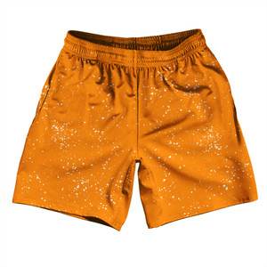 Super Fly Pattern Orange Tennessee and White Soccer Shorts Made In USA - Orange Tennessee and White Super Fly Pattern Orange Tennessee and White Soccer Shorts Made In USA - Orange Tennessee and White