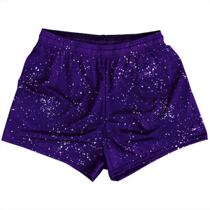 Super Fly Pattern Purple Lakers and White Womens & Girls Sport Shorts End Made In USA - Purple Lakers and White Super Fly Pattern Purple Lakers and White Womens & Girls Sport Shorts End Made In USA - Purple Lakers and White