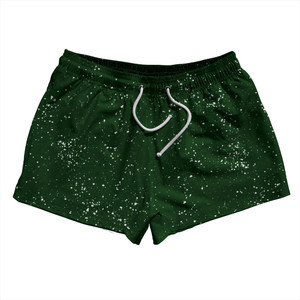 Super Fly Pattern Green Forest and White 2.5" Swim Shorts Made in USA - Green Forest and White Super Fly Pattern Green Forest and White 2.5" Swim Shorts Made in USA - Green Forest and White