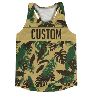 Tropic Thunder Camo Custom Running Racerback Singlet - Camo