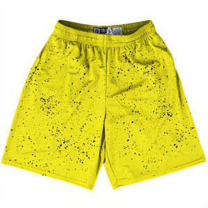 Super Fly Pattern Black and Yellow Lacrosse Shorts Made In USA - Black and Yellow Super Fly Pattern Black and Yellow Lacrosse Shorts Made In USA - Black and Yellow