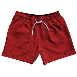 Super Fly Pattern Black and Red Dark 5" Swim Shorts Made in USA - Black and Red Dark Super Fly Pattern Black and Red Dark 5" Swim Shorts Made in USA - Black and Red Dark