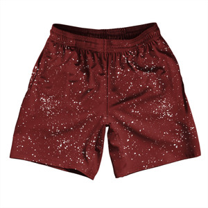 Super Fly Pattern Red Maroon and White Soccer Shorts Made In USA - Red Maroon and White Super Fly Pattern Red Maroon and White Soccer Shorts Made In USA - Red Maroon and White