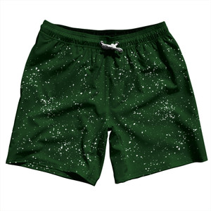 Super Fly Pattern Green Forest and White Swim Shorts 7" Made in USA - Green Forest and White Super Fly Pattern Green Forest and White Swim Shorts 7" Made in USA - Green Forest and White