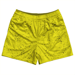 Super Fly Pattern Black and Yellow Rugby Shorts Made In USA - Black and Yellow Super Fly Pattern Black and Yellow Rugby Shorts Made In USA - Black and Yellow