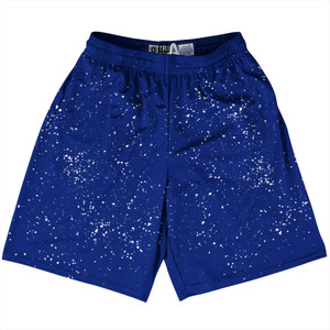 Super Fly Pattern Blue Royal and White Lacrosse Shorts Made In USA - Blue Royal and White Super Fly Pattern Blue Royal and White Lacrosse Shorts Made In USA - Blue Royal and White