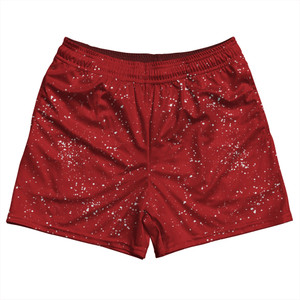 Super Fly Pattern Red Dark and White Rugby Shorts Made In USA - Red Dark and White Super Fly Pattern Red Dark and White Rugby Shorts Made In USA - Red Dark and White