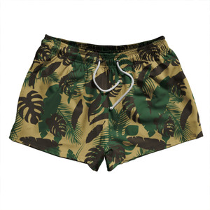 Tropic Thunder Camo 2.5" Swim Shorts Made in USA - Camo Tropic Thunder Camo 2.5" Swim Shorts Made in USA - Camo